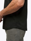 AO V-Neck Curve-Hem Tee | Black Signature-fit PYCA ProÂ®