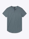 AO Henley Curve-Hem | Ocean Storm Signature-fit PYCA ProÂ®
