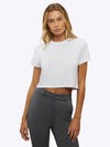 Almost Friday Tee Cropped | White Classic-fit PYCA ProÂ®