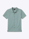 Riviera Knit Button Up | Stormy Sea Signature-Fit