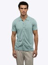 Riviera Knit Button Up | Stormy Sea Signature-Fit