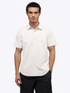 Crossover Button Up | Bone Signature Fit