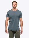 AO Henley Curve-Hem | Ocean Storm Signature-fit PYCA ProÂ®