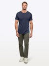 AO Henley Curve-Hem | Pacific Blue Signature-fit PYCA ProÂ®