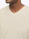 AO V-Neck Curve-Hem | Ivory Signature-fit PYCA ProÂ®