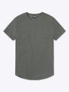 AO Curve-Hem Tee | Castor Grey Signature-Fit PYCA ProÂ®