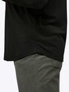 AO Long Sleeve Curve-Hem Tee | Black Signature-fit PYCA ProÂ®