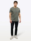 AO Henley Curve-Hem Tee | Gunmetal Signature-Fit PYCA ProÂ®