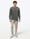 AO Forever Long Sleeve Tee | Castor Grey Classic-Fit PYCA ProÂ®