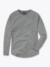 AO Long Sleeve Curve-Hem Tee | Heather Grey Signature-fit PYCA ProÂ®