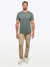 AO Curve-Hem Tee | Sage Signature-fit PYCA ProÂ®