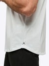 AO Curve-Hem Tee | White Signature-fit PYCA ProÂ®