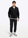 Divine Fleece Q-Zip | Black Classic-fit