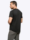 AO V-Neck Curve-Hem Tee | Black Signature-fit PYCA ProÂ®