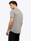 AO Henley Curve-Hem Tee | Morning Dove Signature-Fit PYCA ProÂ®