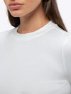 Long Sleeve Tomboy Tee Cropped | White Slim-fit Tomboy-Cottonâ¢