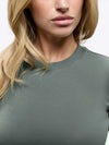 Tomboy Tee | Sage Slim-fit Tomboy-Cottonâ¢