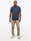 AO Curve-Hem Tee | Pacific Blue Signature-fit PYCA ProÂ®