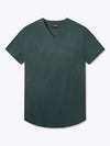 AO V-Neck Curve-Hem Tee | Bonsai Signature-fit PYCA ProÂ®