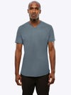 AO V-Neck Curve-Hem Tee | Ocean Storm Signature-fit PYCA ProÂ®