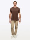 AO Forever Tee | Mocha Classic-Fit PYCA ProÂ®