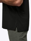 AO Split-Hem Tee | Black Signature-fit PYCA ProÂ®