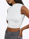 Sleeveless Tomboy Tee | White Tomboy-Cottonâ¢