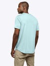 AO Henley Curve-Hem Tee | Sterling Blue Signature-Fit PYCA ProÂ®