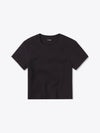 Tomboy Tee Cropped | Black Slim-fit Tomboy-Cottonâ¢