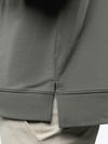 Hyperloop Pullover Split-Hem | Castor Grey Signature-Fit