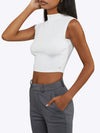 Sleeveless Tomboy Tee | White Tomboy-Cottonâ¢