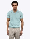 Riviera Knit Polo | Sterling Blue Signature-Fit