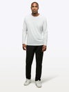 AO Forever Long Sleeve Tee | White Classic-Fit PYCA ProÂ®