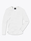 AO Long Sleeve Curve-Hem Tee | White Signature-fit PYCA ProÂ®