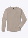 AO Long Sleeve Curve-Hem Tee | Pure Cashmere Signature-Fit PYCA ProÂ®