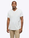 AO V-Neck Curve-Hem Tee | White Signature-fit PYCA ProÂ®